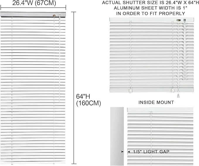 YIIBAII Mini Blinds Suitable Suitable