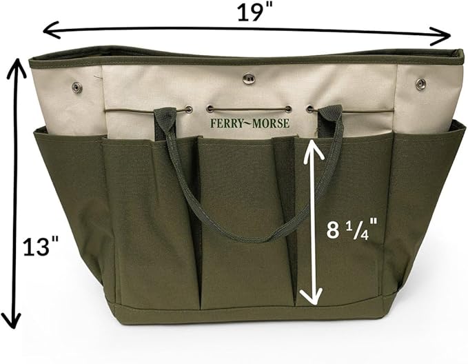 Ferry-Morse Garden Essentials Tote Bundle with Hori Hori Knife, 5 Seed Packs & Jute Twine