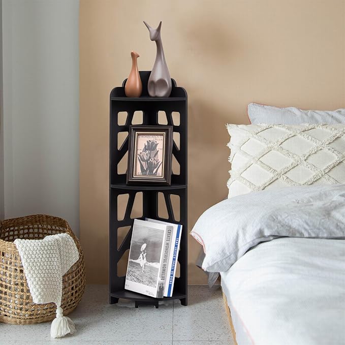 J JINXIAMU Corner Shelves, Corner Shelf Stand Waterproof Great