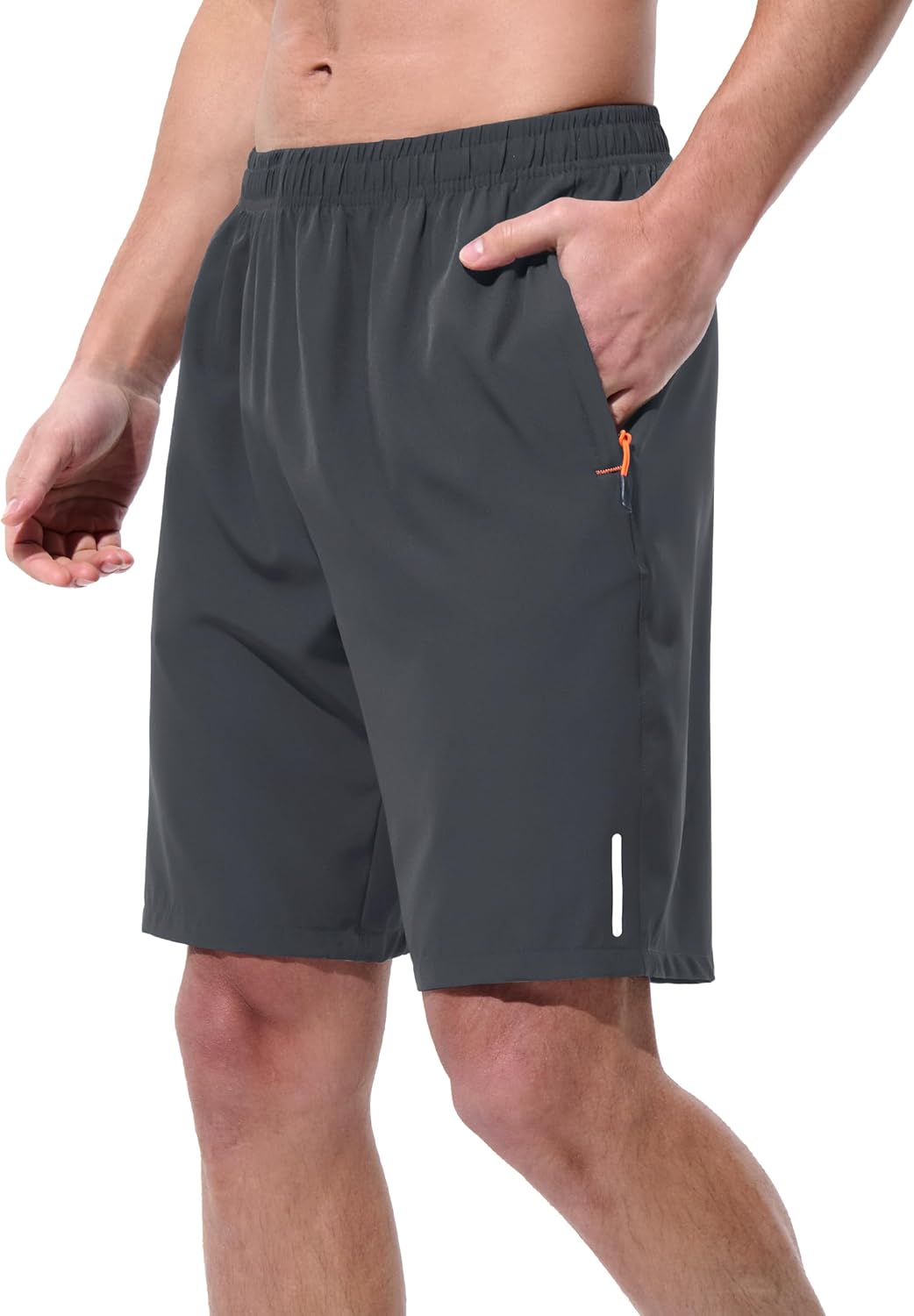 UIQUR Men's Athletic Shorts - Quick Dry Lightweight Workout & Running Shorts with Zipper Pockets | 7"/9" Options