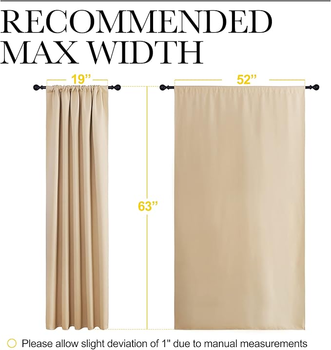 NICETOWN Room Darkening Curtains