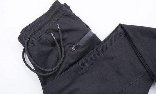 FIRSTGYM Men's Slim Fit Joggers - Breathable Workout Sweatpants with Zipper Pockets | Ideal for Training