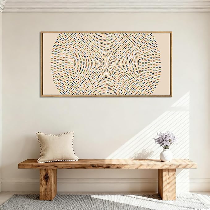 Anyzal Large Jesus Wall Art Framed,Jesus Feeds the 5000 Wall Art,Modern Christian Art Prints,Religious Easter Artwork,Abstract Bible Painting Christian Faith for Home Living Room Bedroom 20"x40"