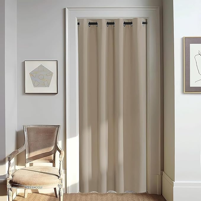 NICETOWN Door Curtain for Closet Doors 80 Inches Long 1 Panel, Room Divider