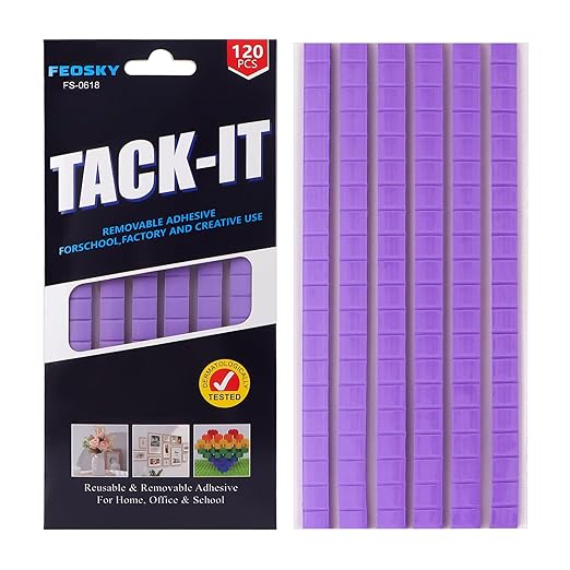 Feosky Adhesive Poster Sticky Tack Putty, Reusable and Removable Adhesive Putty