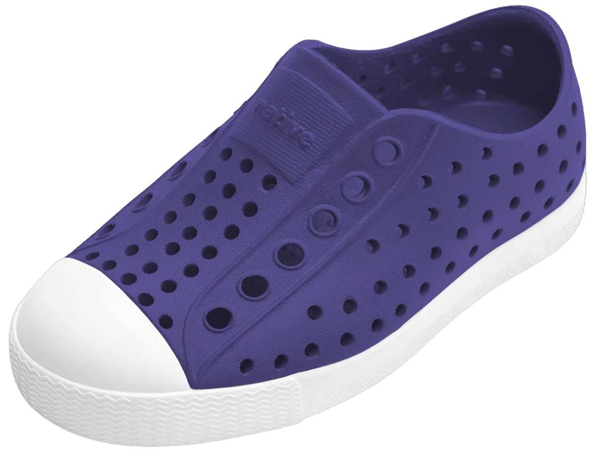 Native Shoes Unisex-Kids Jefferson Sneakers, Glamour Purple/Shell White, 7 Toddler