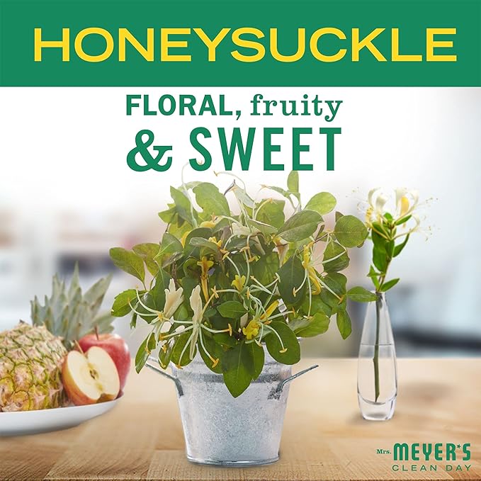 MRS. MEYER'S CLEAN DAY Laundry Detergent, Honeysuckle, 64 Fluid Ounce