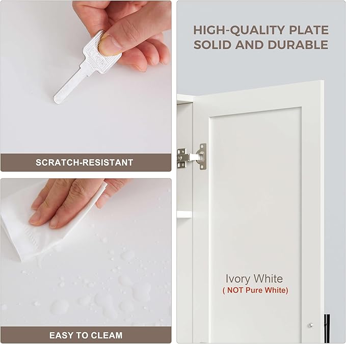 Furnaza Wall Cabinets for Laundry Room, Shaker Wall Mounted Kitchen Cabinets