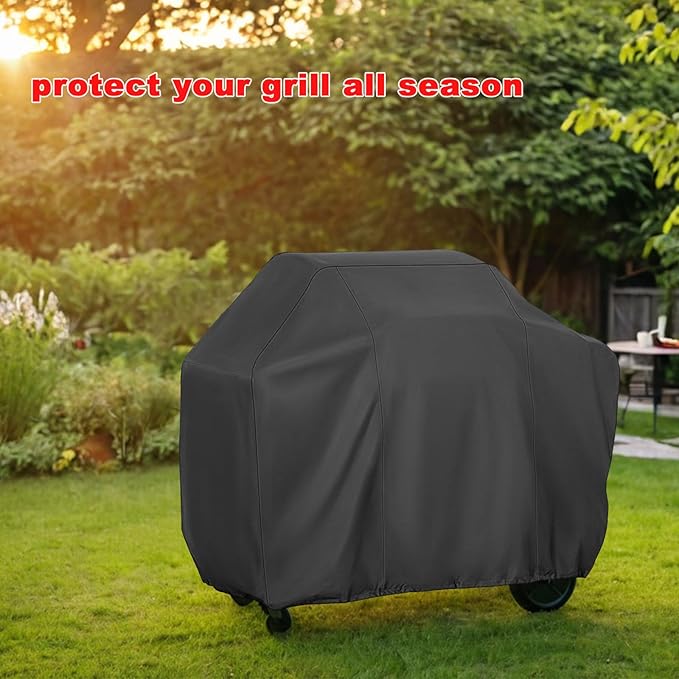 Grill Cover, Large 75-Inch Heavy Duty Waterproof UV Resistant BBQ Grill Cover for Outdoor Grill, Fit for Nexgrill Brinkmann Weber Char-Broil and More