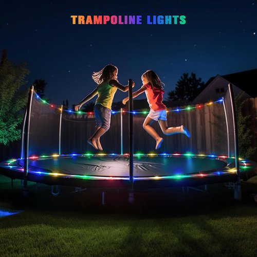 JMEXSUSS Trampoline Lights - 200 LED Waterproof Solar String Lights | 66ft, 8 Modes for Outdoor Fun
