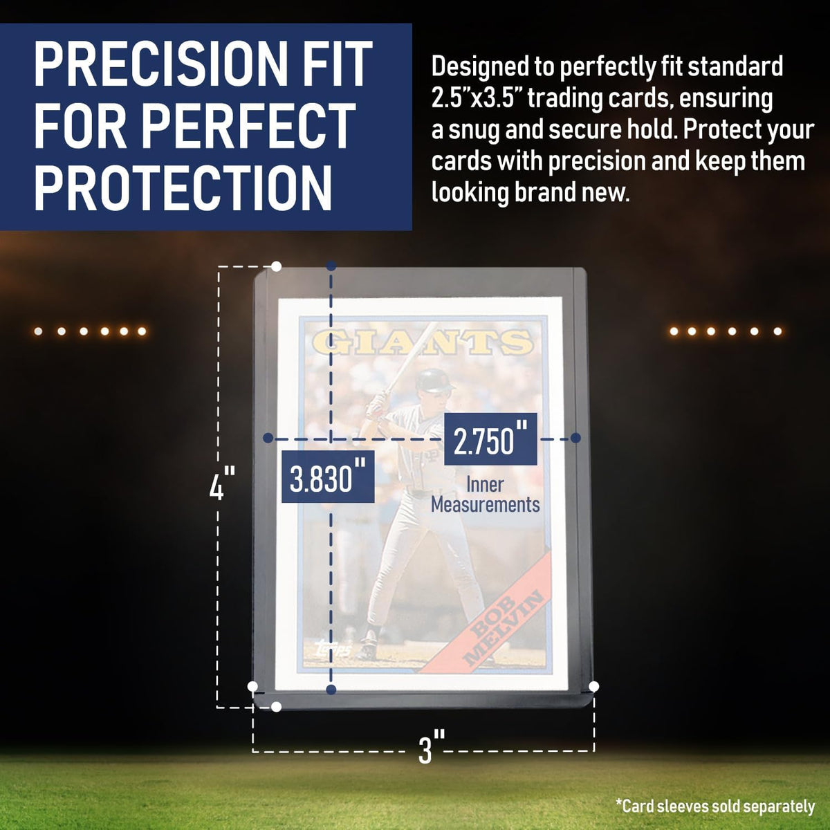 Premium Seamless 20PT Top Loaders - 360PT Thick Card Holders for Trading Cards | Hard Plastic Sleeves
