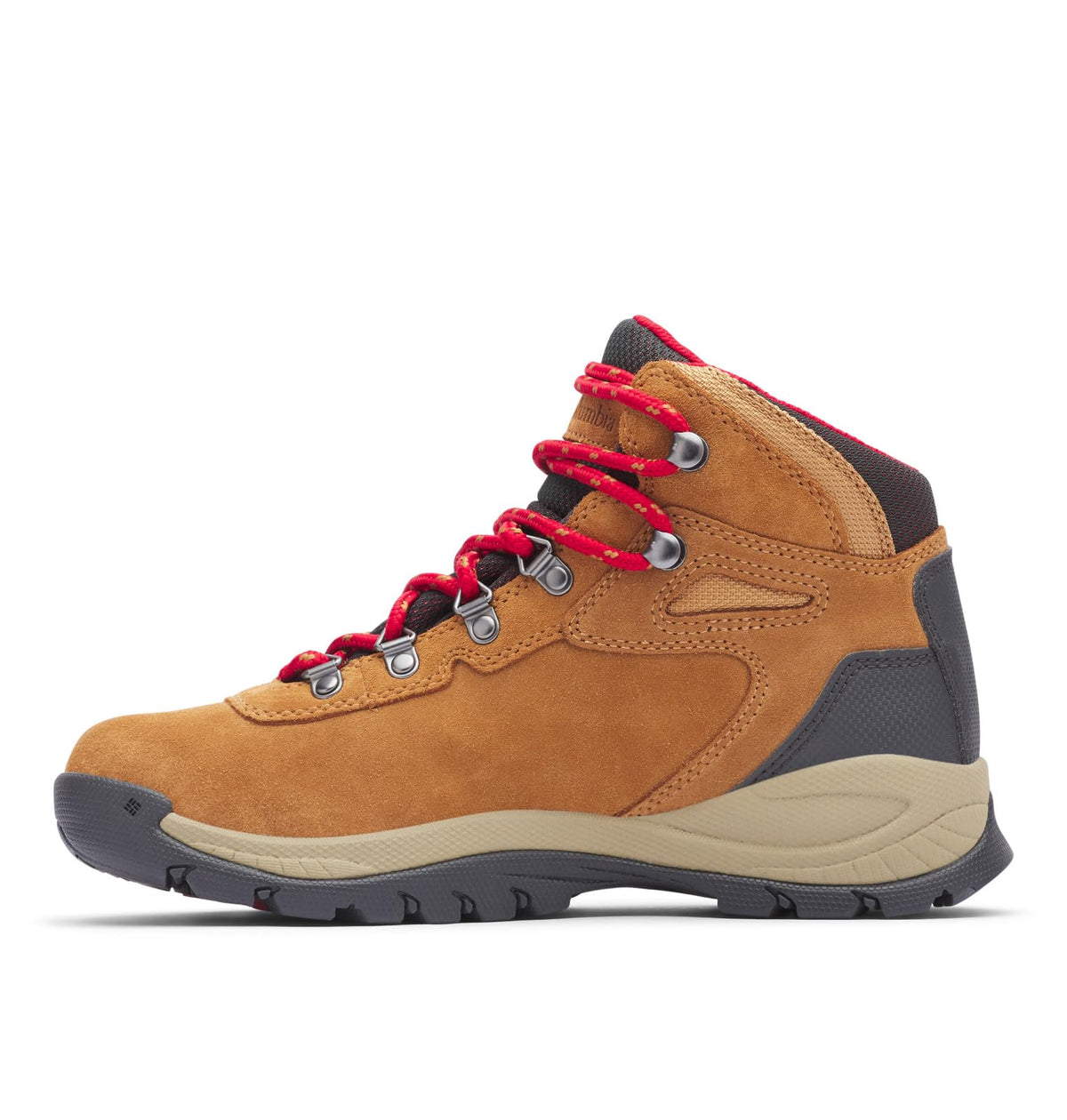 Columbia Women's Newton Ridge Plus Waterproof Amped, 2024 Elk/Mountain Red, 7