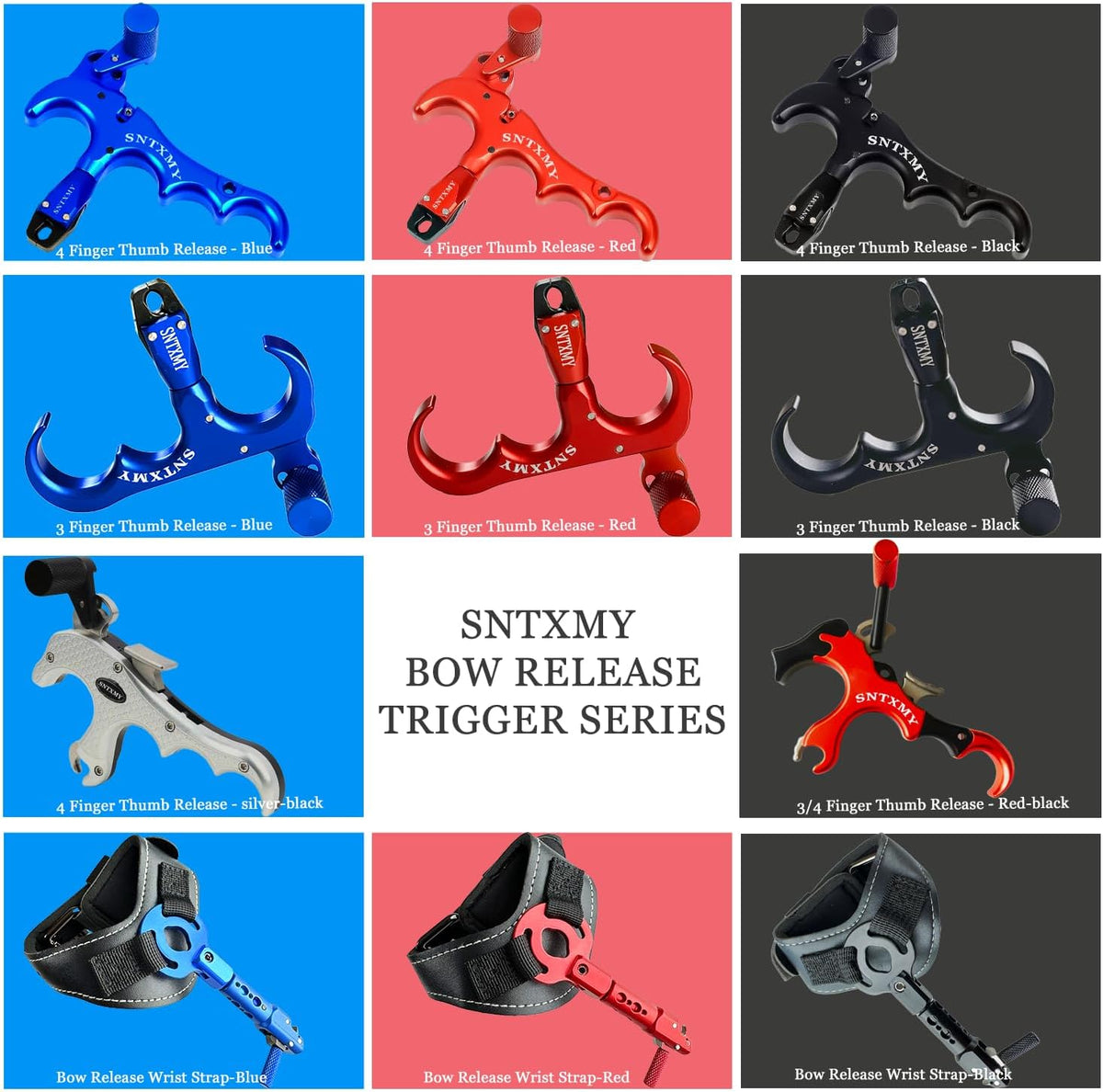 Sntxmy Compound Bow Release - Precision Archery Trigger with Ergonomic Thumb Design