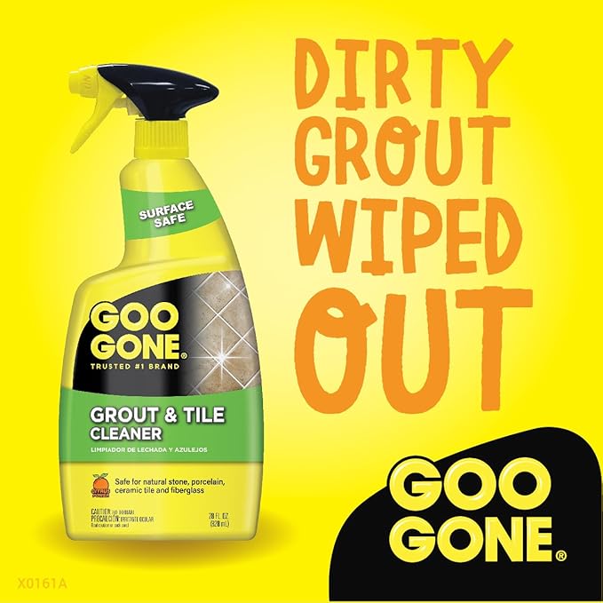 Goo Gone Cleaner, Foaming Formula, Fast-Acting, Citrus Power, Works on Unsealed Grout & Tile â€“ 6 Pack