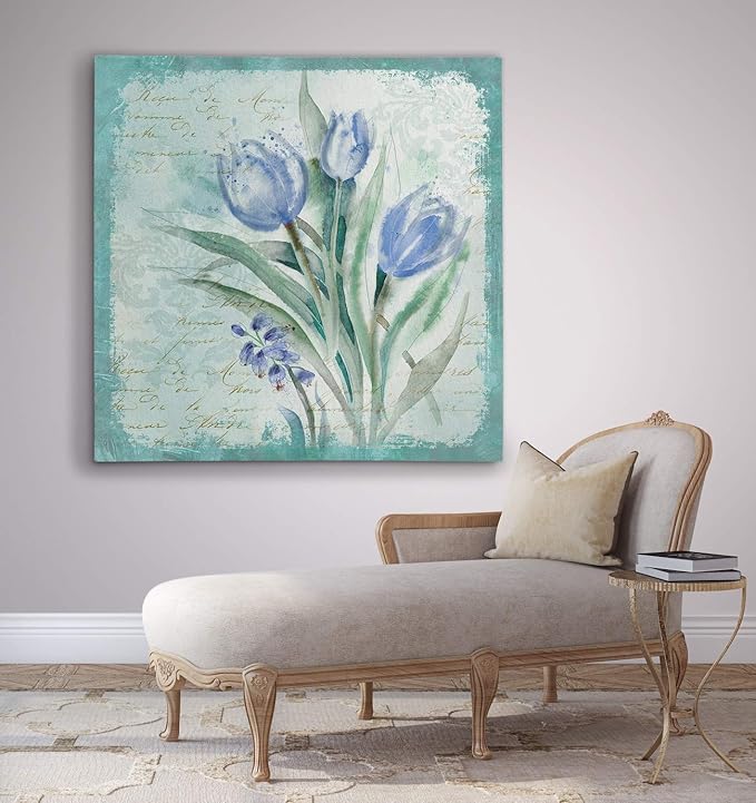 Wexford Home Tulip Medley - Premium Gallery Wrapped Canvas Art Print, 24x24,