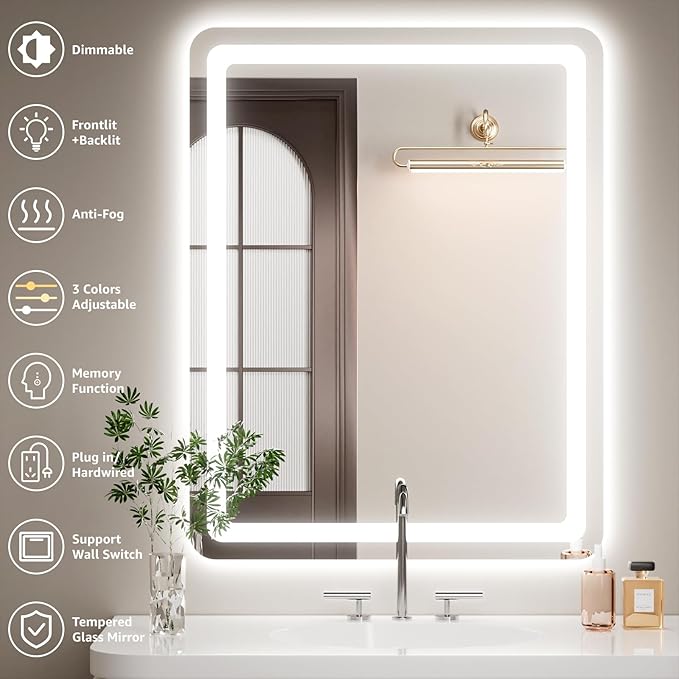 48" x 36" Led Bathroom Mirror