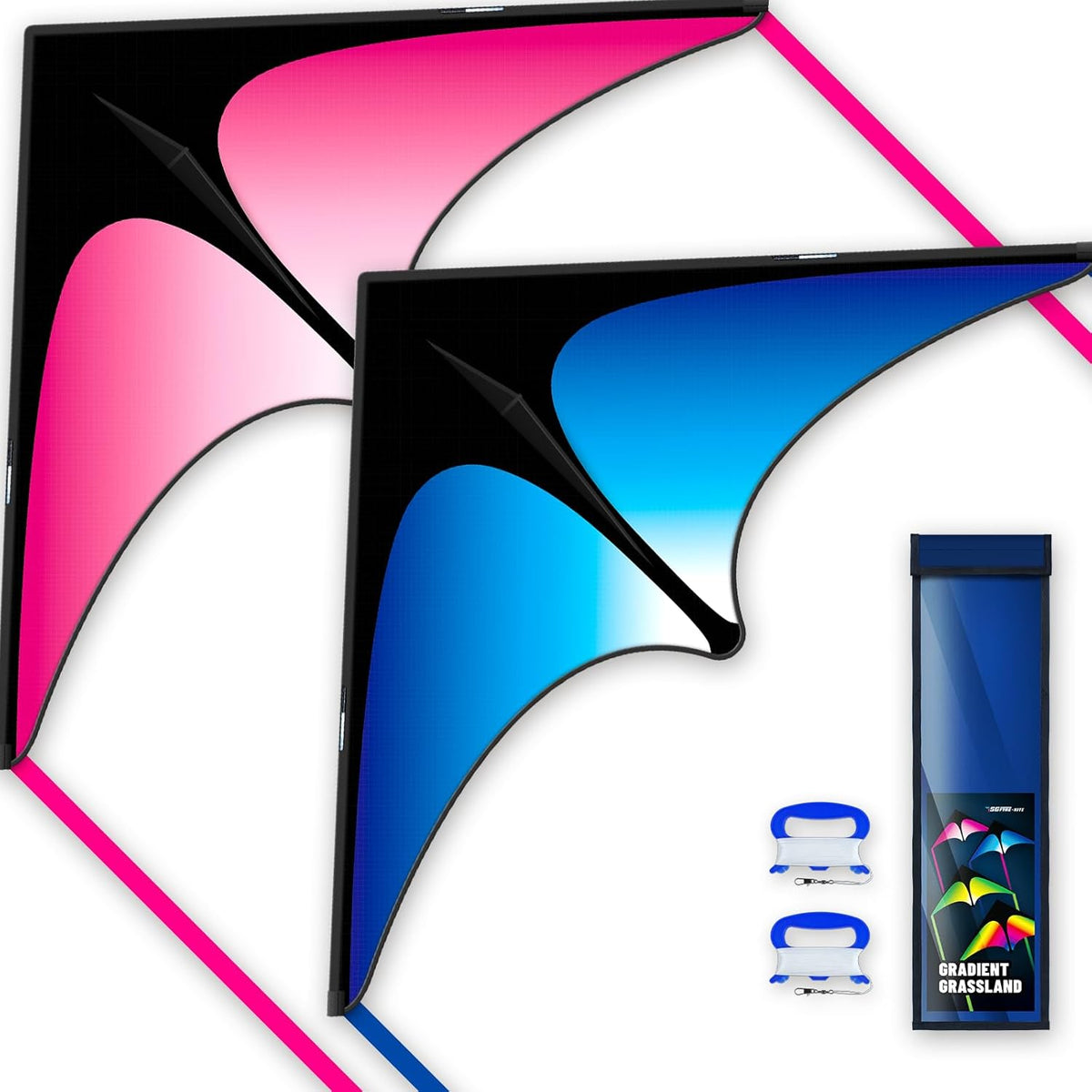 SGftre Delta Kite Set - Easy Launch Kites for Kids & Adults | Perfect for Beach & Park Activities