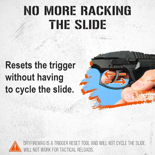 Dry Fire Training Magazine for Glock 9mm, 40, 357, 45 G.A.P | NOT Compatible with 10mm/.45 Cal or Laser Cartridges or Aftermarket Parts