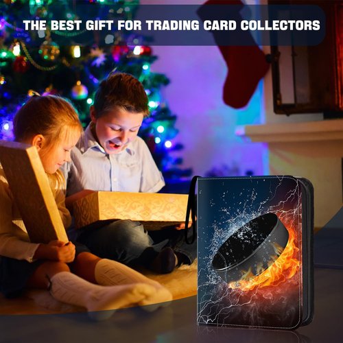 Cardinal Hockey Card Binder - 9-Pocket Holder for 900 Cards | Includes 50 Removable Sleeves