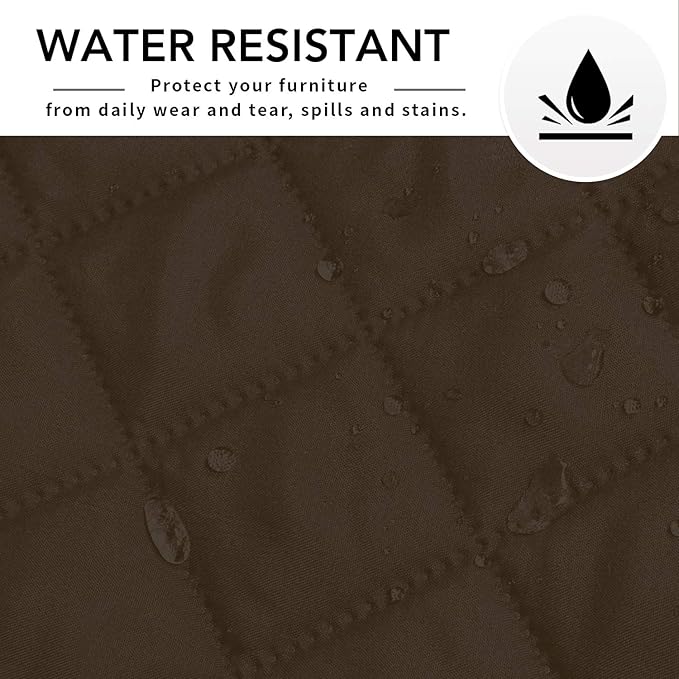 Easy-Going L Shape Sofa Cover Sectional Couch Cover Chaise Lounge Sofa Slipcover Furniture Protector Mat for Pets Dog Cat (Large, Coffee/Coffee)