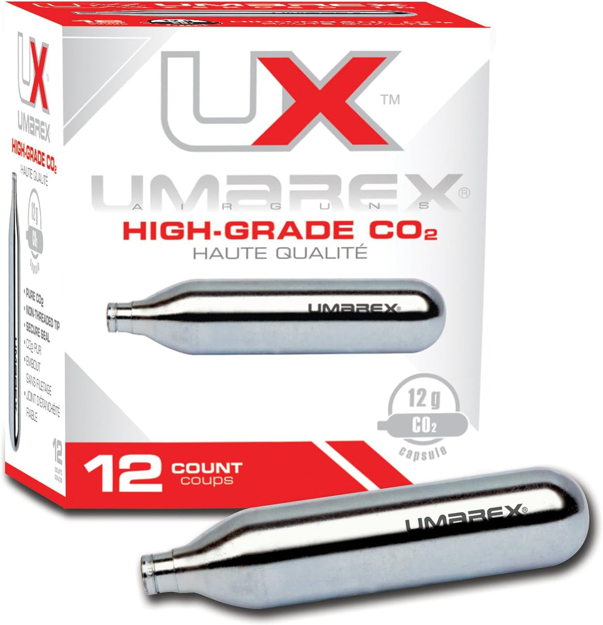 Umarex High-Grade CO2 Cartridges for Pellet Guns