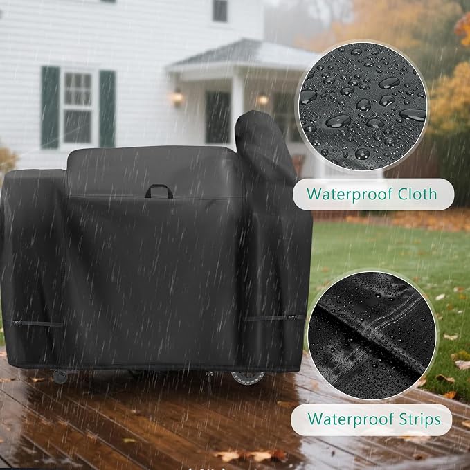 Grill Cover for Pit Boss Austin XL 1000Sq Grill and Smoker Onyx Series, 65inch Outdoor Grill Cover Waterproof for PB1000NX Smoker Grill-65 L x 28" W x 52" H