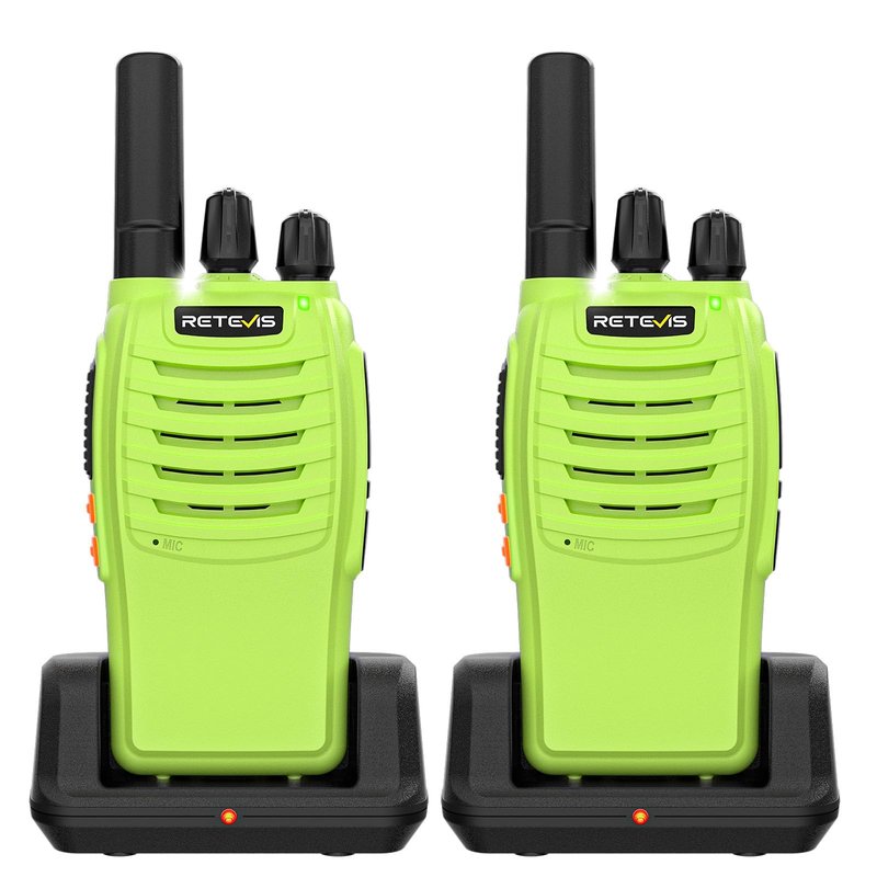 Retevis H-777 Walkie Talkies, Portable FRS Two way Radios Long Range, VOX Handsfree, Rechargeable Walkie Talkies for Adults, Li-ion Battery and Charger Base for Traveling Biking Camping Hiking(1 Pair)