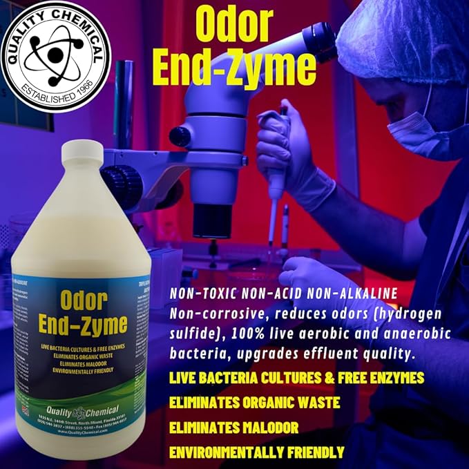 Quality Chemical Odor End-Zyme BioStain Remover and Deodorizer (2)