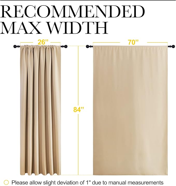 NICETOWN Room Darkening Curtains