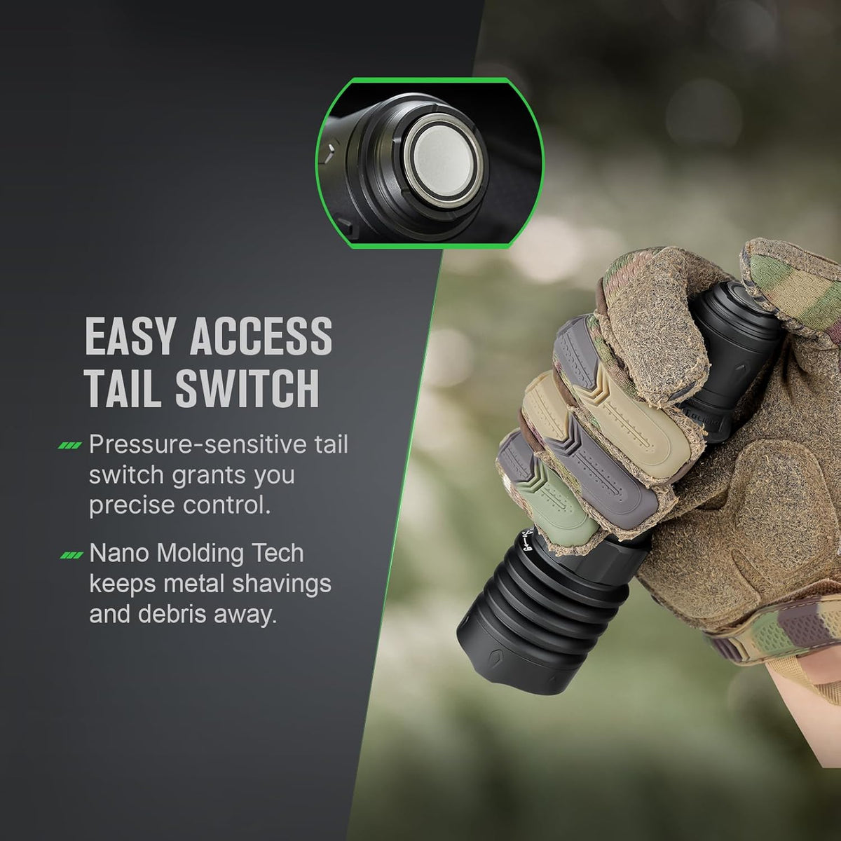 OLIGHT Warrior X 4 Tactical Flashlight - 2,600 Lumens, 630m Range, USB-C Rechargeable, Dual-Output | Black