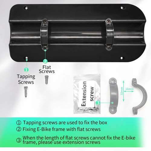 MUSELK Ebike Controller Box,Two Size for Ebike Conversion Kit Lithium Battary Box Case for Electric Bicycles Mountain Bikes (Extra Large Box)