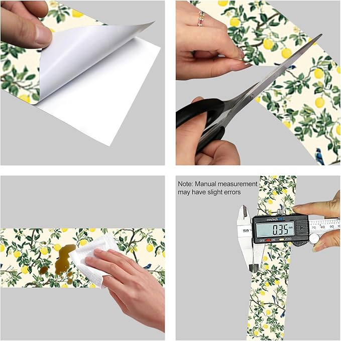 HOMETITUTE Wallpaper Border Peel and Stick Decorative Wall Trim Self Adhesive