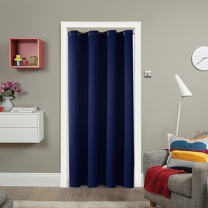 ChrisDowa Blackout Door Curtains