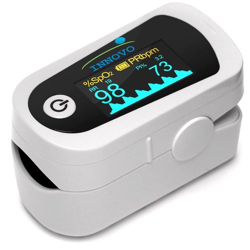Innovo iP900BP-B Fingertip Pulse Oximeter - Bluetooth Blood Oxygen Monitor with Free App & Plethysmograph