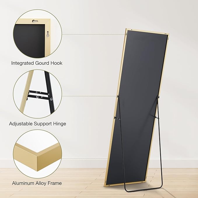 DUMOS Full Length Mirror 64"x21" Full Body Floor Mirror