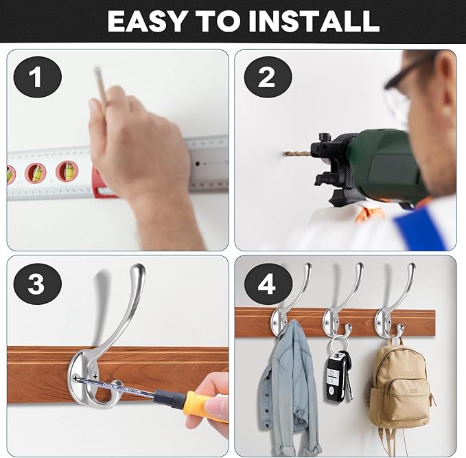 Wall Hooks for Hanging, for Living Room, Bedroom for Towel