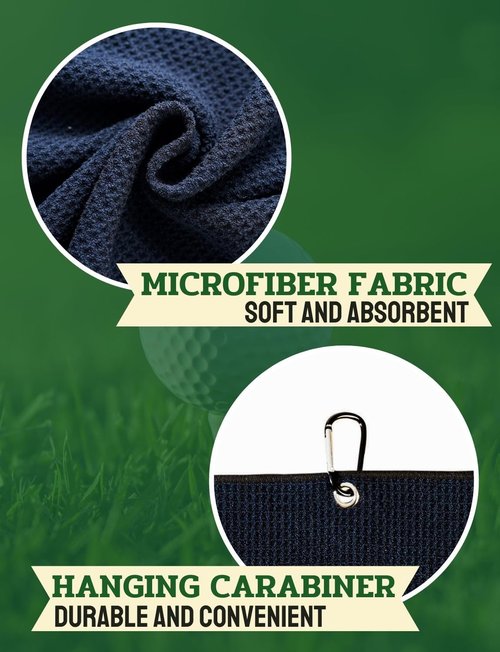 CybGene 60th Birthday Gifts Golf for Men Golfer, Funny Golf Towels for Golf Lovers, Husband, Perfect for Dad, Boss, Grandpa for Birthday