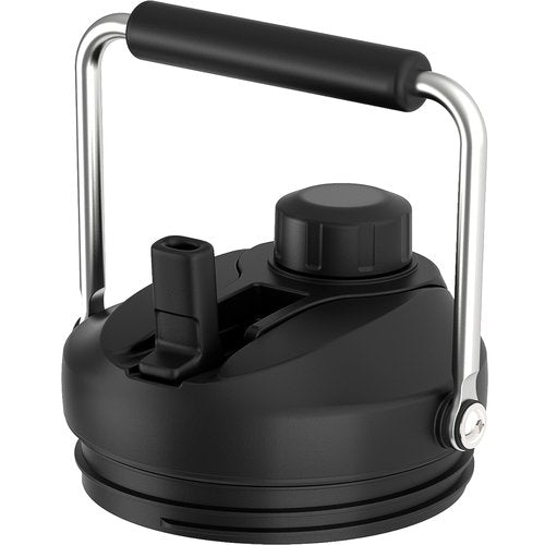 Jmoe USA Improved Jug Lid for Yeti Half Gallon and One Gallon Rambler Jugs | 2 in 1 Replacement Lid | Large Chug Spout and Leakproof Flip Straw | BPA Free Plastic | Includes 4 Straws