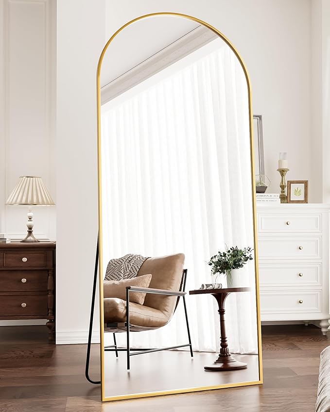 Floor Length Mirror, Wall Mounted Mirrors, Arched-Top Body Mirror