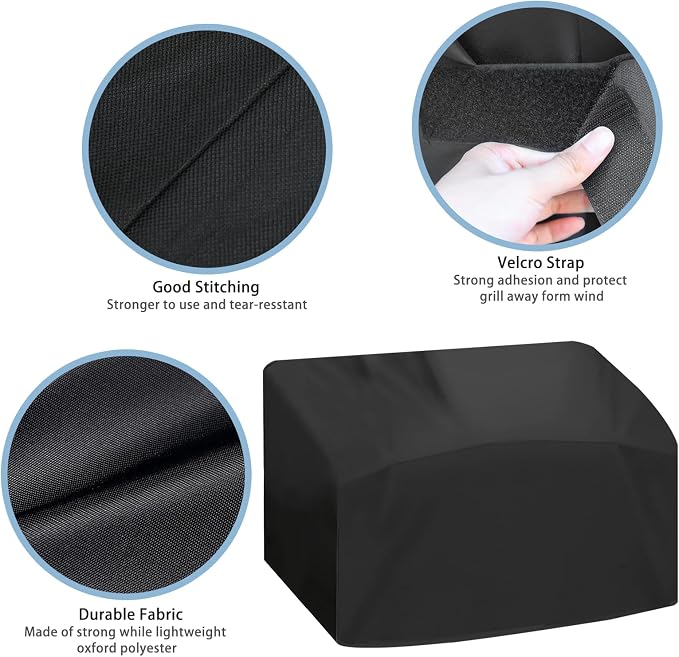 Grill Cover for Monument 24" Grill Griddle 55000 and 56000, 24 Inch Heavy Duty & Waterproof, Barbecue Tabletop Griddle Grill Cover