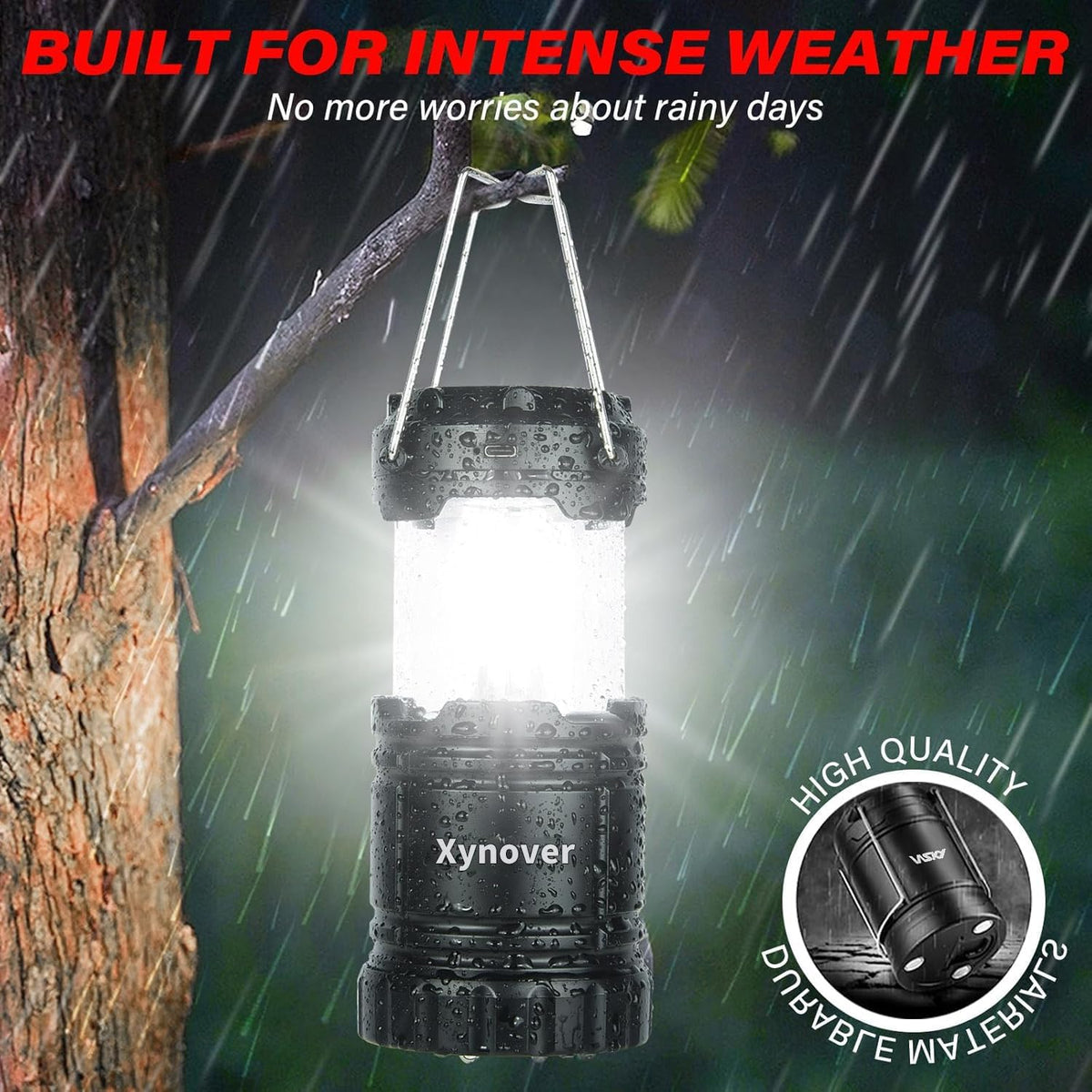 Skiennix 4-Pack Solar Camping Lanterns - Rechargeable LED with USB & Magnetic Base | Waterproof & Collapsible for Emergencies, Hiking, and Power Outages