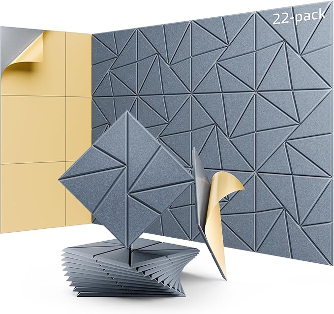 22 Pack Acoustic Panels, Sound Proof Foam Panels