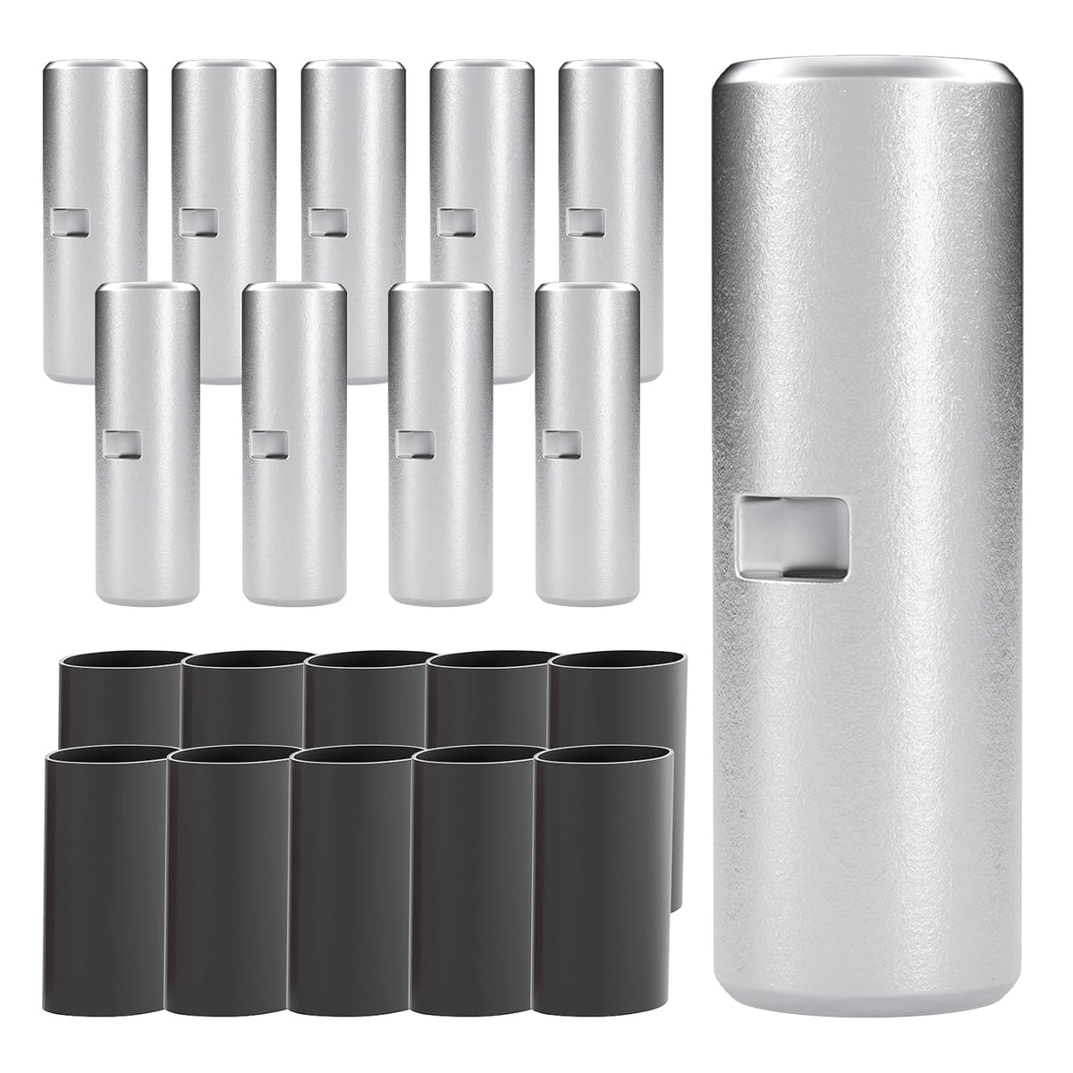 AIRIC Heat Shrink Butt Connectors - 10 Pcs Waterproof Electrical Crimp Terminals for 6 AWG Wire - Black