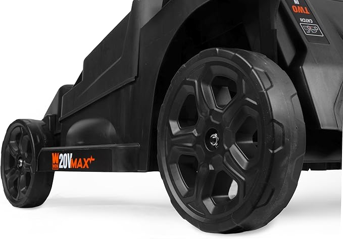 WEN 20V Max 2-in-1 19-Inch Cordless Brushless Lawn Mower and Mulcher with Two 5Ah Batteries and Dual Port Charger (20839)