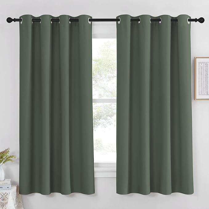 NICETOWN Blackout Curtain 63 inch Length