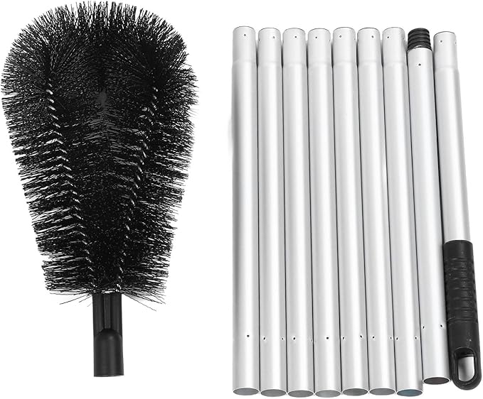 Gutter Cleaning Tool, Multifunctional Brush, Long Reach - High Efficiency Dirt Removal, Durable PET PP Aluminum, Ideal for Roof and Drainage Maintenance