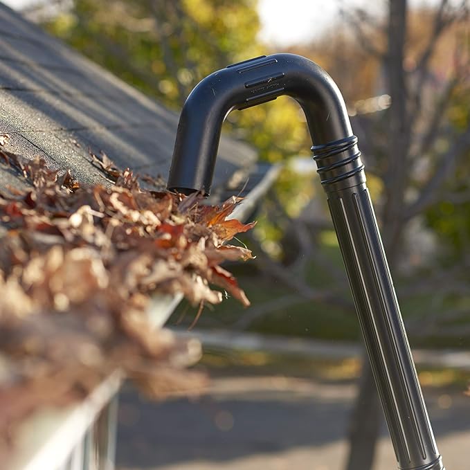 Universal Gutter Cleaning Kit with Extended Reach for Handheld Leaf Blowers Includes Shoulder Strap