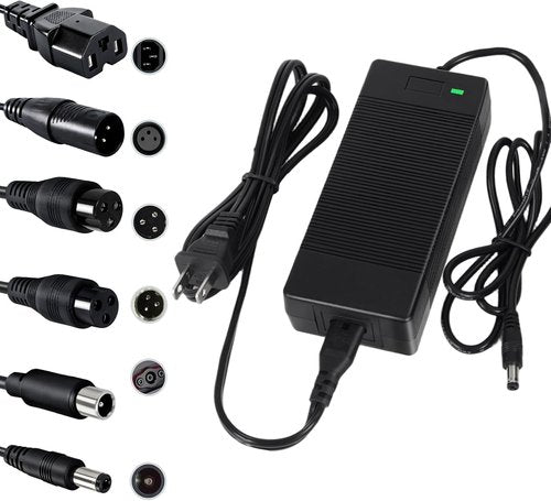 GOTRAX UL Certified 42V 2A Electric Scooter Charger - 6-Prong Power Adapter for Hoverboards & Scooters