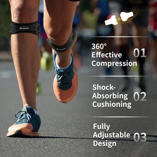 CAMBIVO Knee Brace - Supportive Knee Straps for Enhanced Stability | Adjustable Fit