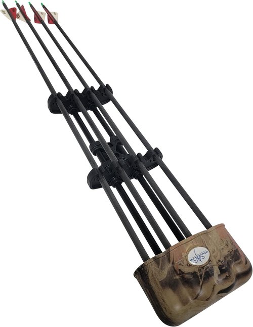 4-Arrow Quick Release Aluminum Bow Quiver - SAS Compact Design